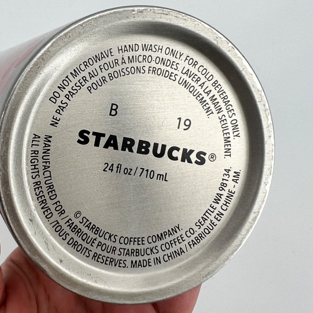 Starbucks Christmas 2019 Stainless Steel Tumbler‎ Cold Beverage With Lid & Straw - Picture 3 of 6